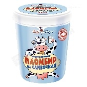 Мороженое "Пломбир на сливочках" 12% 450г ведро СибХолод