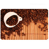 Салфетка "Зерна кофе" 40*28см пластик PPM-01-CS Рыжий кот