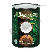 Молоко кокосовое "Ампава" (жирность 17-19%) 400мл ж/б ключ
