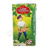 Сок "Сады Придонья" яблочный из зеленых яблок восстанов. 125мл т/п с 4 мес.