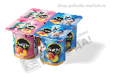 Продукт йогуртный "Фруттис" Кидс 2,5% 110г персик