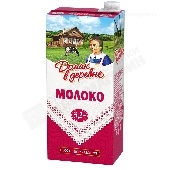 Молоко "Домик в деревне" ультрапастер. 3,2% 950г т/п ВБД