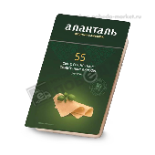 Сыр "Аланталь №55" 45% 125г с солнеч. сливоч. вкусом д/кофе (нарезка)