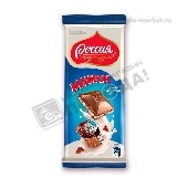Шоколад "Россия" Максибон молочный со вкусом мороженого и печеньем 80г