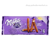 Печенье-палочки "Милка Лила Стикс" 112г покрытое молочным шоколадом