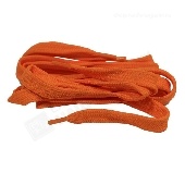 Шнурки д/обуви 90см плоские оранжевые Шнурком