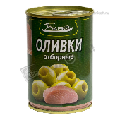 Оливки "Барко" отборные с тунцом 280г ж/б