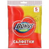 Салфетки вискозные "Бонус" 5шт