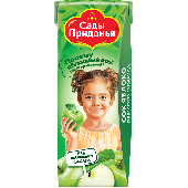 Сок "Сады Придонья" яблочный прямого отжима 200мл т/п с 3 мес.