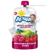 Пюре фруктовое "Агуша" яблоко-малина-шиповник 90г д/п с 6 мес.