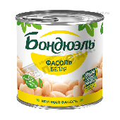 Фасоль "Бондюэль" белая в с/с 400г ж/б