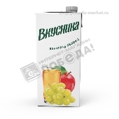 Напиток сокосодержащий "Вкусника" 0,95л Виноград, яблоко