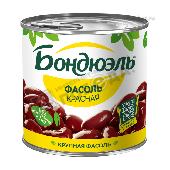 Фасоль "Бондюэль" красная в с/с 425мл ж/б