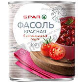 Фасоль "СПАР" красная в т/с 400г ж/б