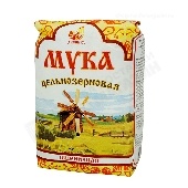 Мука "Дивинка" пшеничная цельнозерновая 1кг пакет