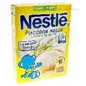 Каша "Нестле" безмолоч. рисовая 200г кор. с 4 мес.