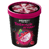 Мороженое "Десерт клаб" Таежные ягоды 250г пломбир (ведро) Айс-Груп