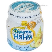 Пюре "Фруто Няня" фруктовый салатик 100г ст/б с 5 мес.