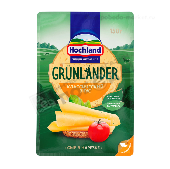 Сыр "Грюнлендер" 50% 150г нарезка Хохланд