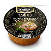 Паштет "Стародворье" печеночный со слив. маслом ГОСТ 100г фольга Стародворские колбасы