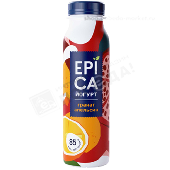 Йогурт "Эпика" питьевой 2,5% 260г гранат-апельсин п/б