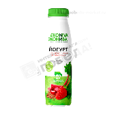 Йогурт "Эконива" питьевой 2,5% 300г клубника-ревень-семена льна бут.