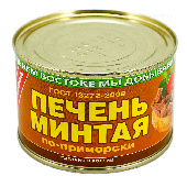 Печень минтая "Примрыбснаб" по-приморски 240г ж/б