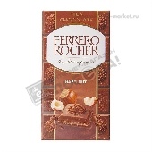 Шоколад "Ферреро Рошер" молочный с лесным орехом 90г Ферреро