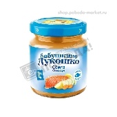 Пюре "Бабушкино лукошко" семга/овощи 100г ст/б с 8 мес.