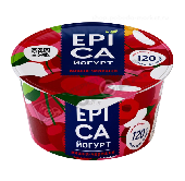Йогурт "Эпика" 4,8% 130г вишня-черешня п/б
