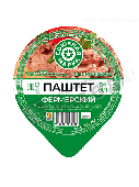 Паштет "Союзная марка" Фермерский печеночный с зеленью укропа 90г ж/б