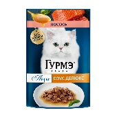 Корм д/кошек "Гурмэ" Перл Соус Де-люкс лосось 75г