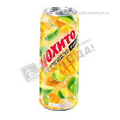 Напиток газ."Коктейль Мохито освежающий манго" с соком 0,45л ж/б