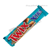 Печенье сахарное "Твикс Экстра" Соленая карамель в молочном шоколаде 82г "Марс"