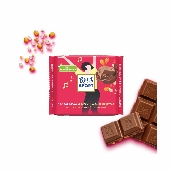 Шоколад "Риттер Спорт" молочный Какао-крем и хрустящая кукуруза 100г