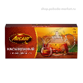 Чай "Лисма" пакет. черный Насыщенный 25пак.*1,8г