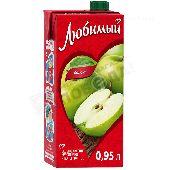 Напиток сокосодержащий "Любимый" 0,95л Яблоко