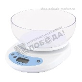 Весы кухонные электронные "ХоумСтар" 5кг HS-3001 002661 белые