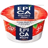 Йогурт "Эпика" 4,8% 130г клубника п/б