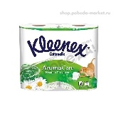 Бумага туалетная "Клинекс Велите" 3сл. 4шт Нежная ромашка