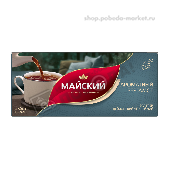 Чай "Майский" пакет. черный Ароматный бергамот 25пак.*1,5г