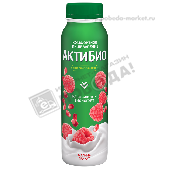 Биойогурт "АктиБио" питьевой 1,5% 260г малина/гранат бут.
