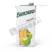 Напиток сокосодержащий "Вкусника" 0,95л Яблоко