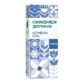 Сливки питьевые "Северная Долина" ультрапастер 10% 200г т/п