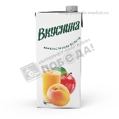 Напиток сокосодержащий "Вкусника" 1,93л Абрикос, персик, яблоко