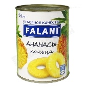 Ананасы "Фалани" кольца 580мл ж/б