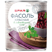 Фасоль "СПАР" красная натуральная в с/с 400г ж/б